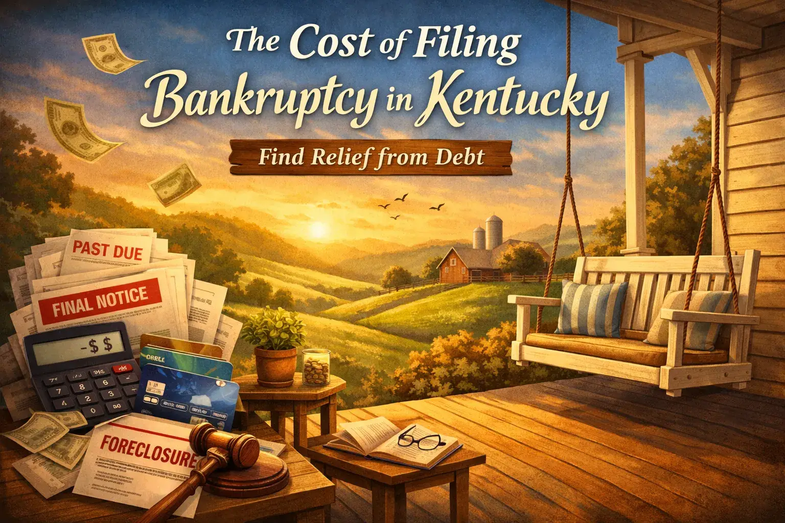 How Much Does It Cost to File Bankruptcy in Kentucky - financial relief illustration